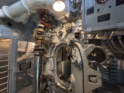 Entrance into the officers’ quarters leading out of the torpedo room